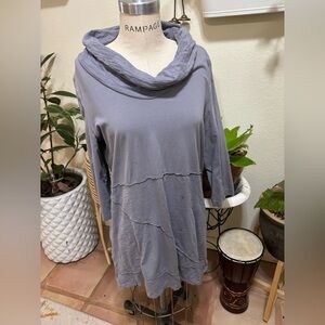 Neon Buddha Cotton Dress/Tunic Cowl Neck - Womens L VGUC